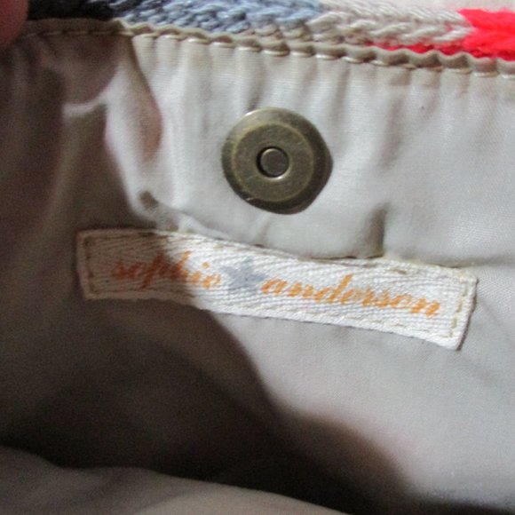 NEW NWT SOPHIE ANDERSON Kilim Serape Blanket Ethnic Tapestry Bag Clutch Purse - Picture 4 of 8